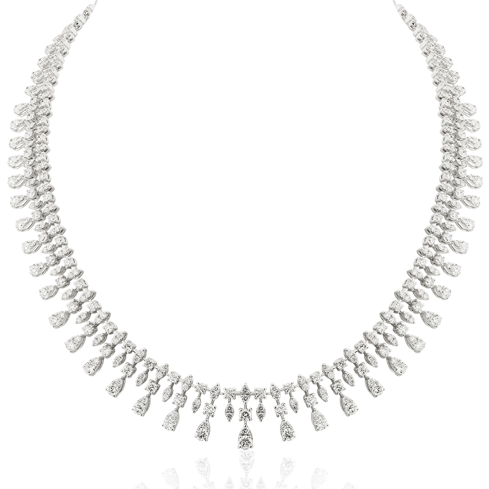 15,23 Ct. Diamond Design Necklace